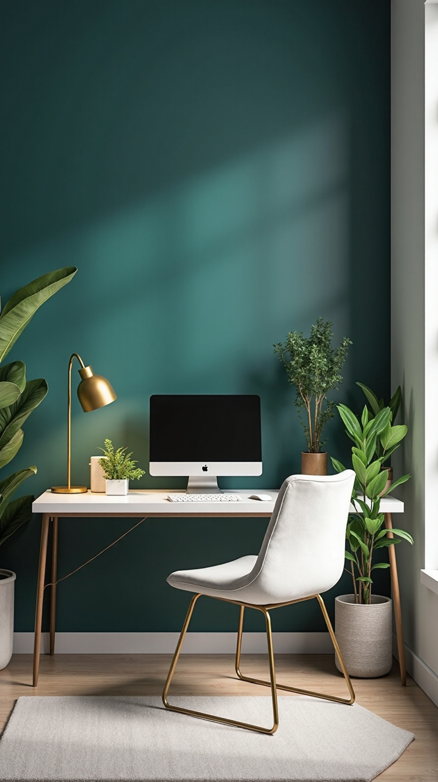 balanced serene sophisticated home office