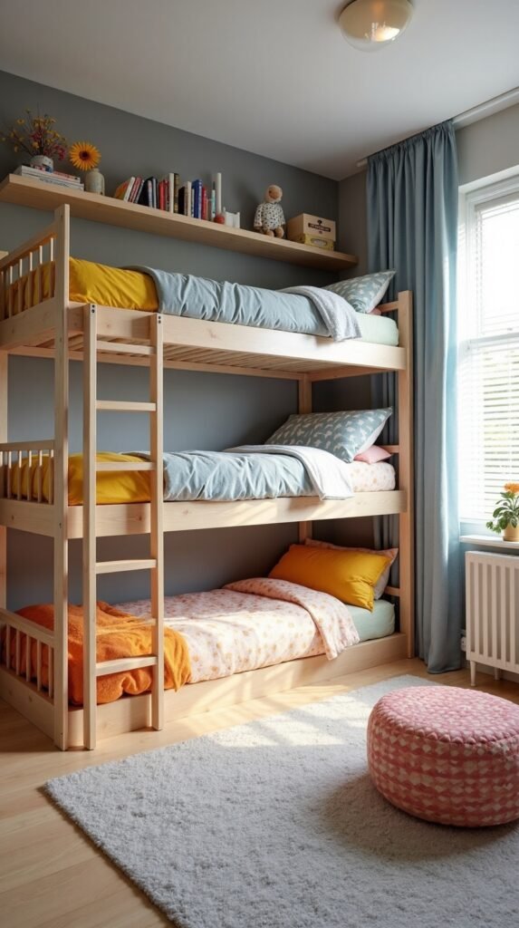 17 Bedroom Ideas for 3 Kids to Maximize Style