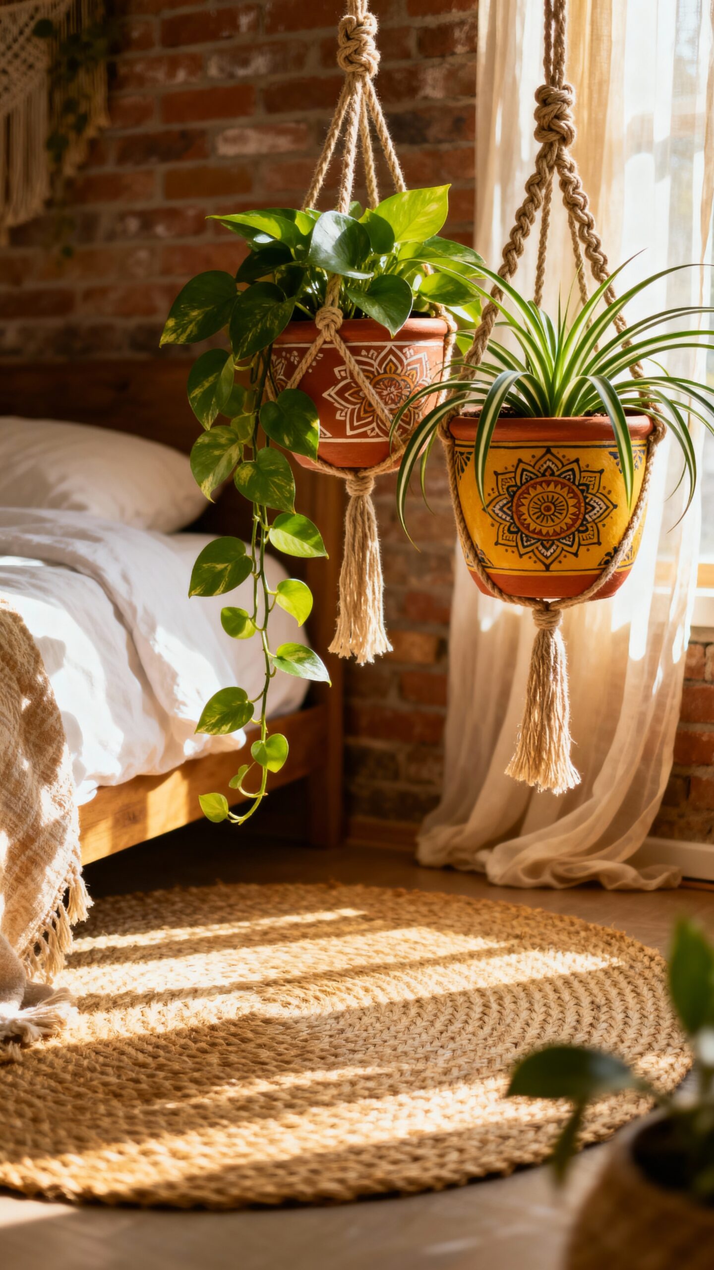 bohemian hanging plant oasis