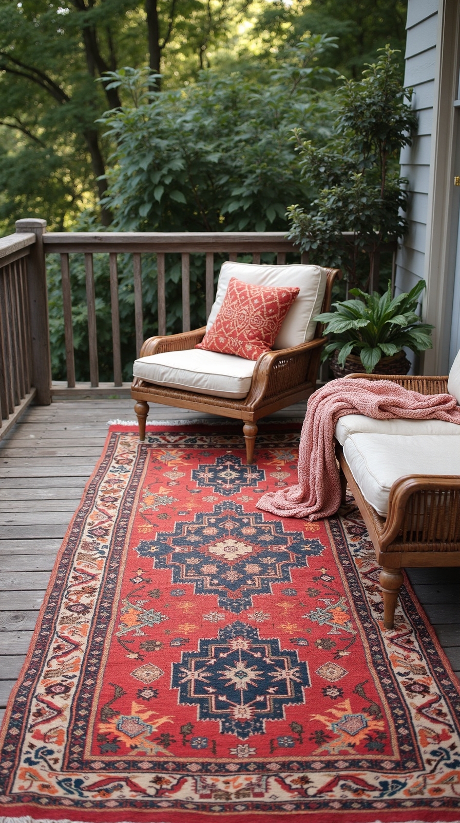 bohemian outdoor patio rug foundation