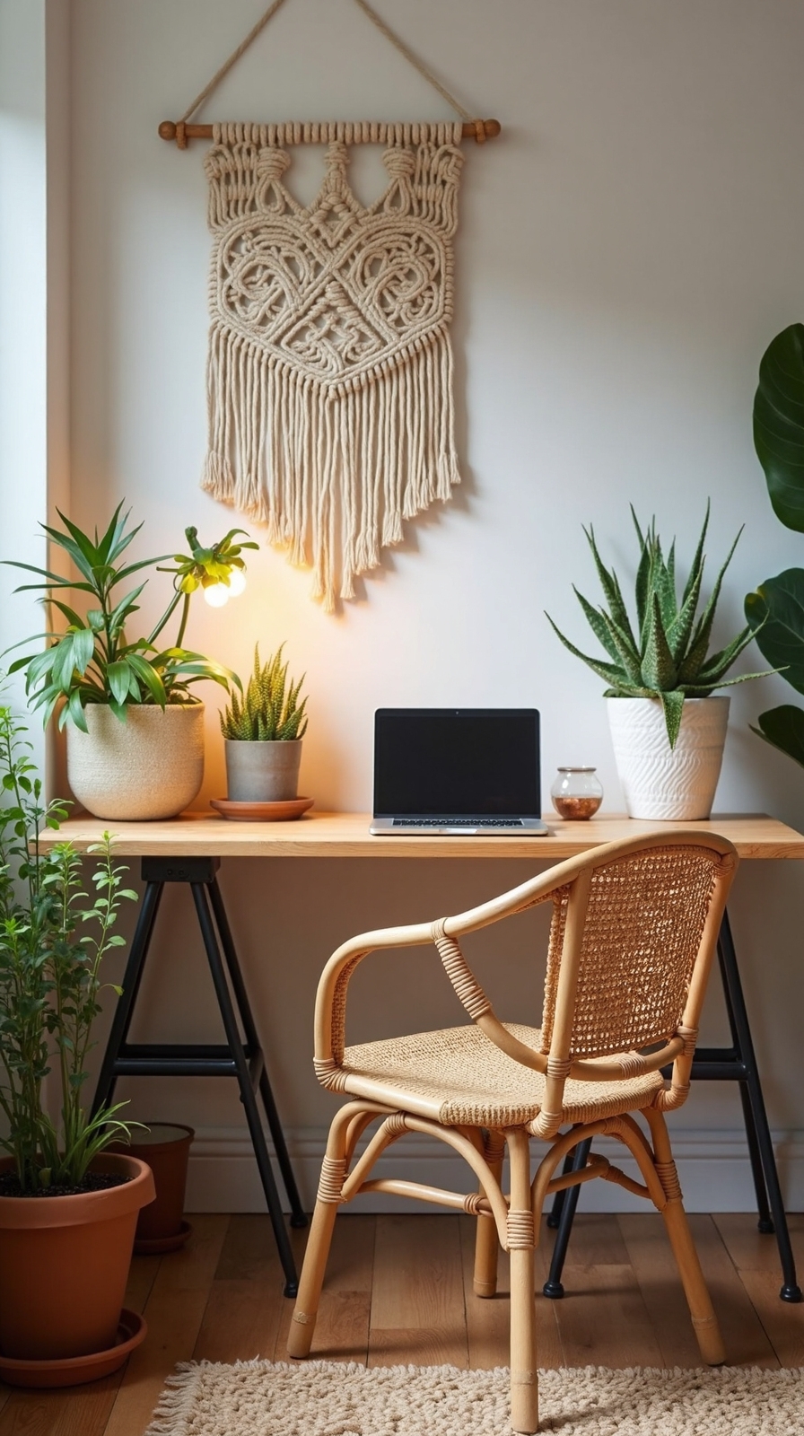 bohemian workspace organic comfort breathable ergonomics