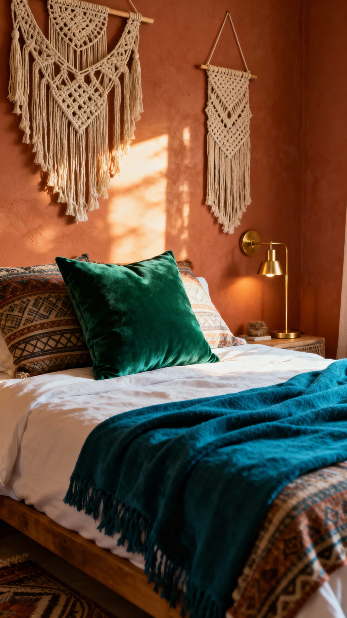 boho blend of earthy jewel tones