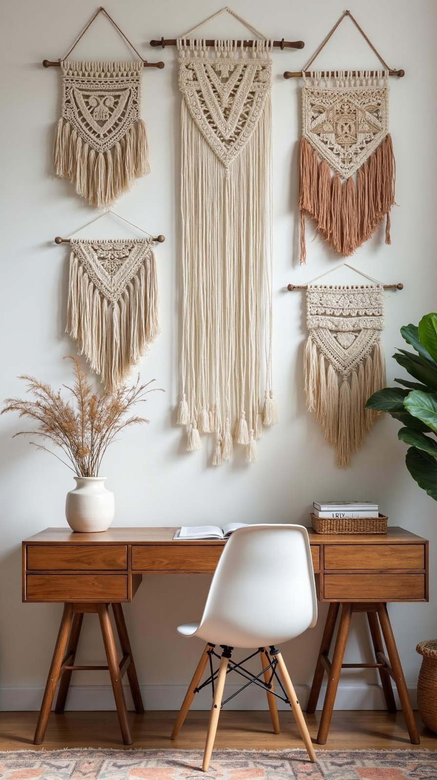 boho gallery wall art display