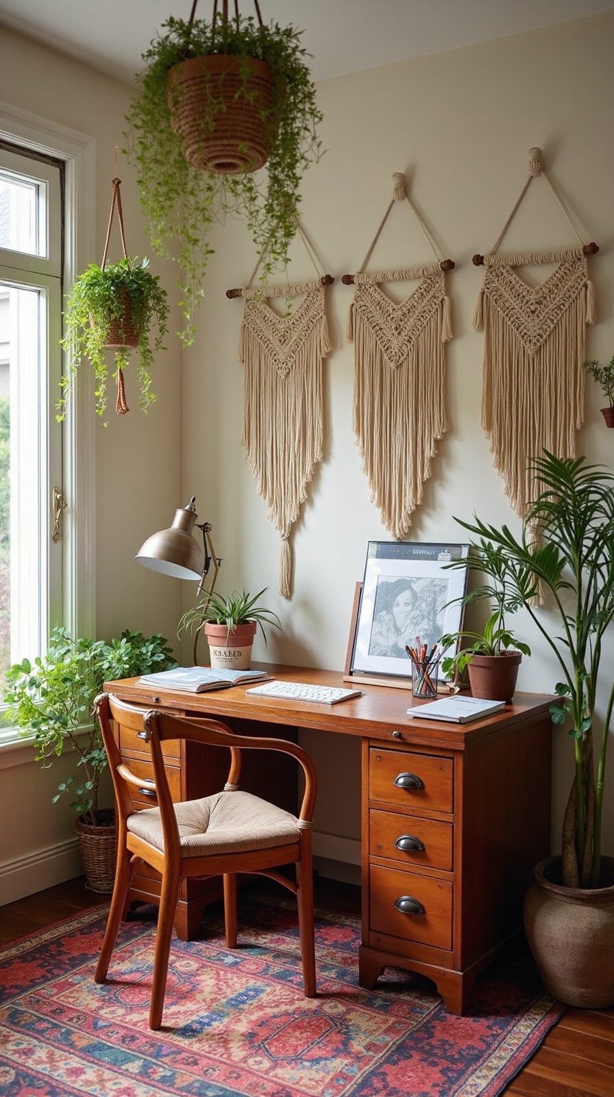 boho home office inspirational personality