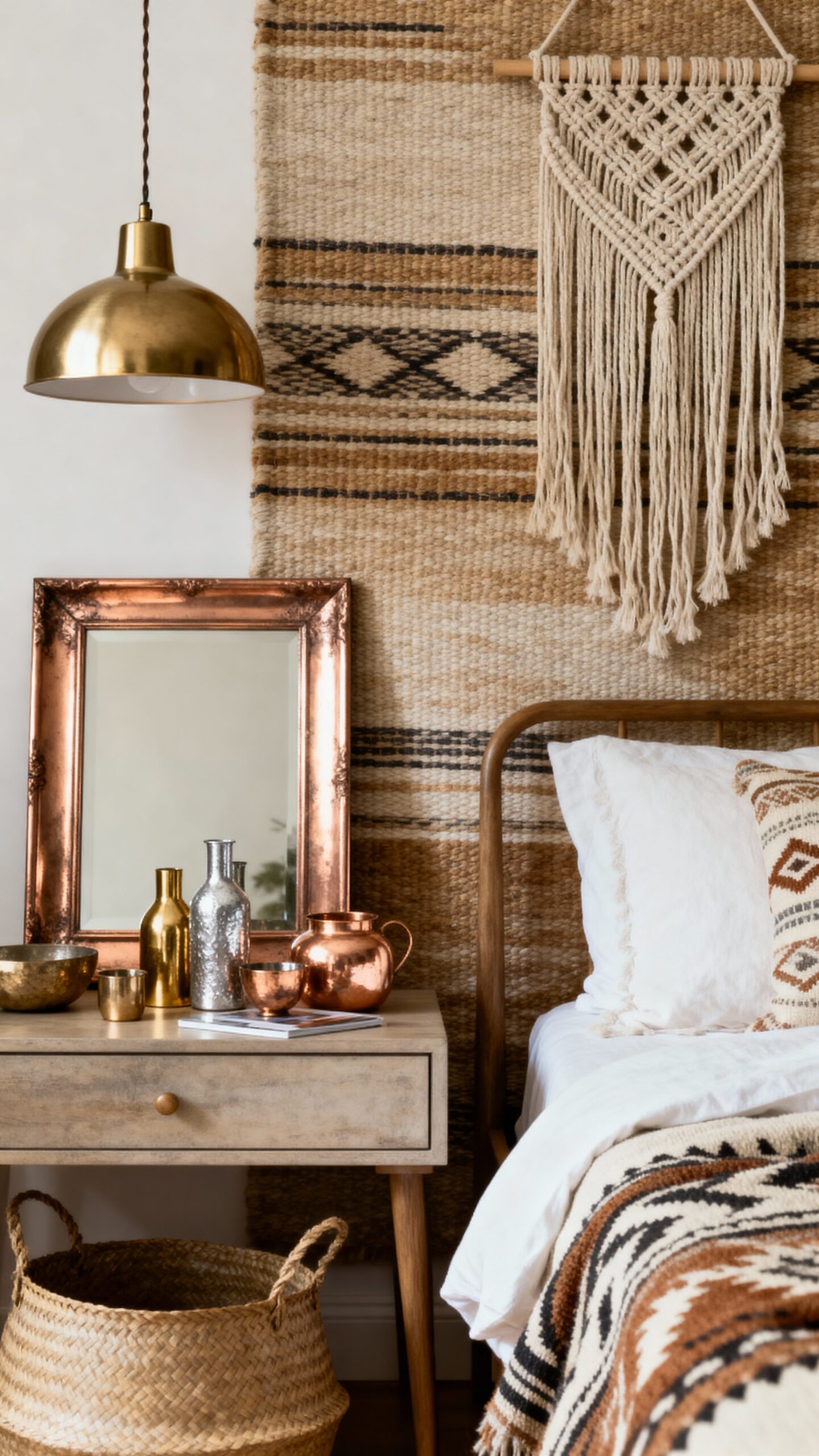 boho metallic accent decor harmony