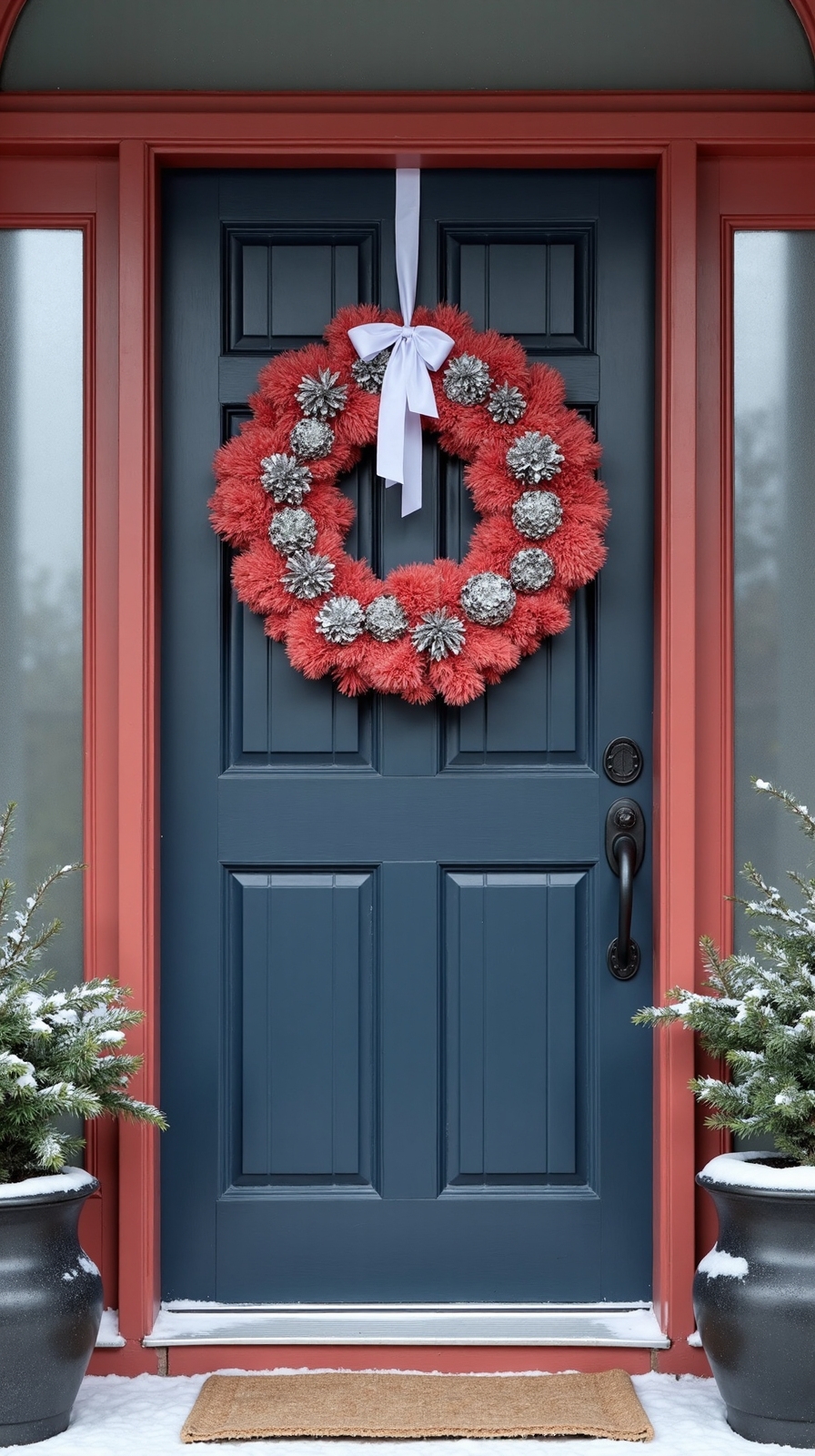 bold colorful winter decor