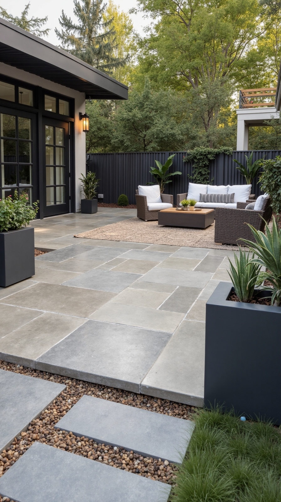 bold concrete color blocks