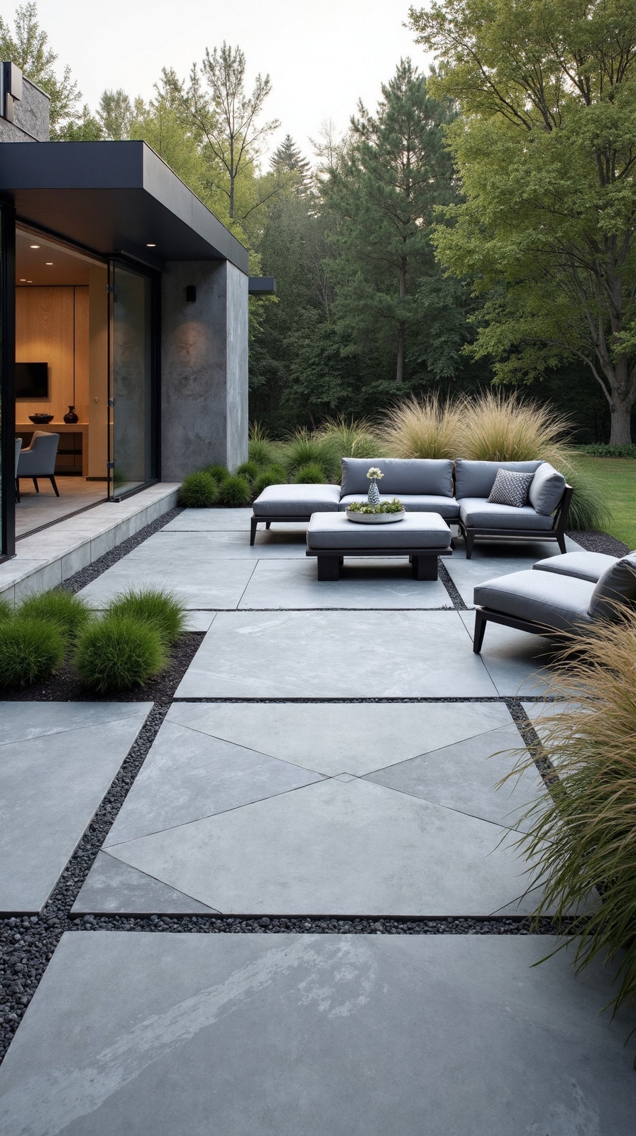 bold contemporary granite patio