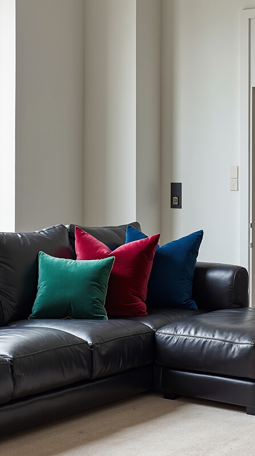 bold jewel toned accent pillows