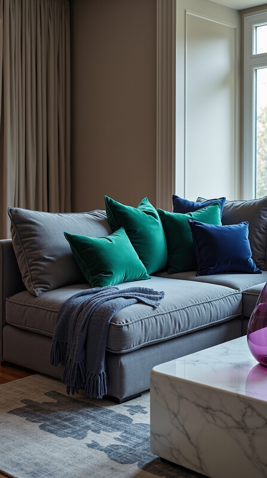 bold jewel toned home decor