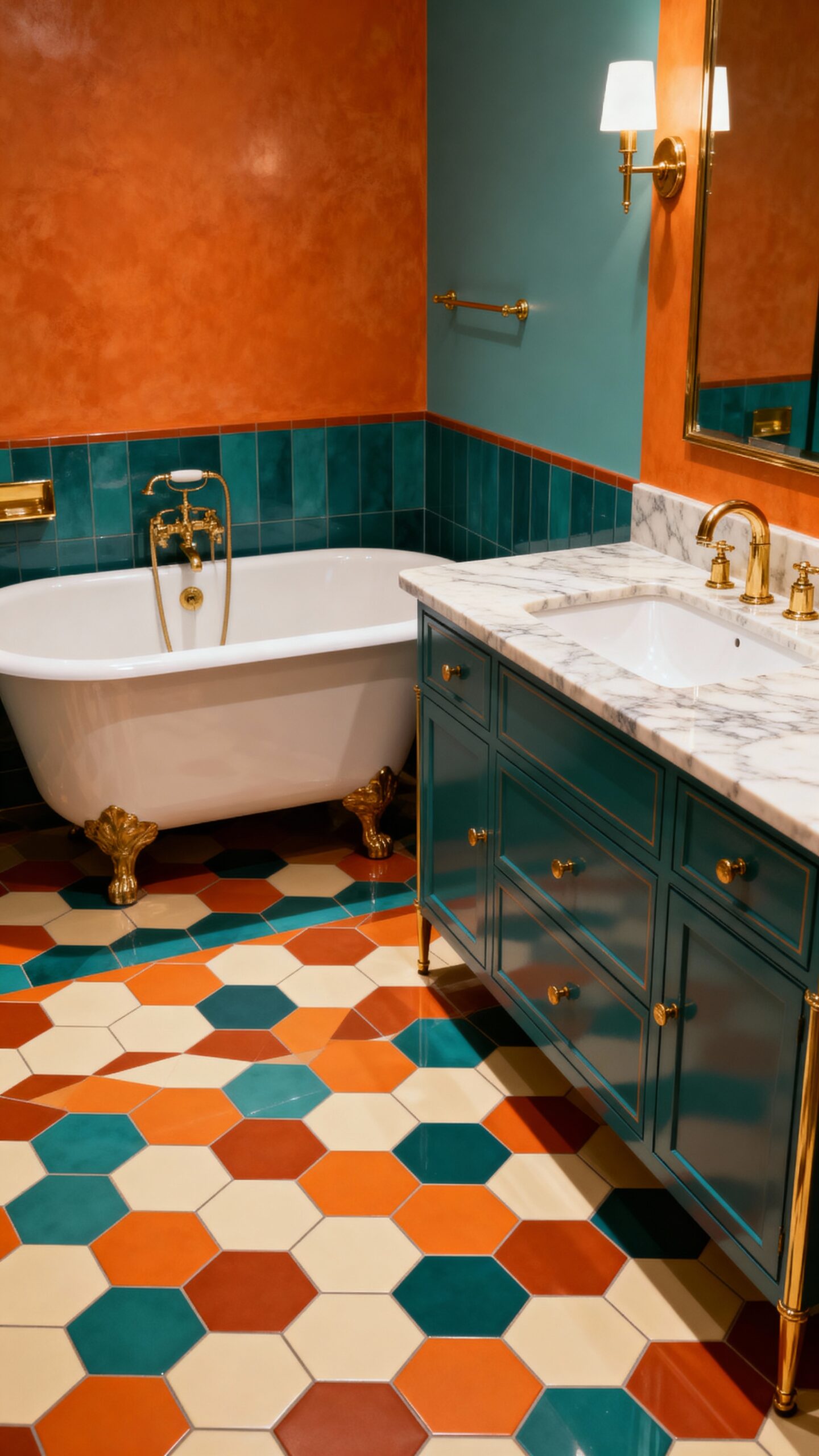 bold mid century modern graphics