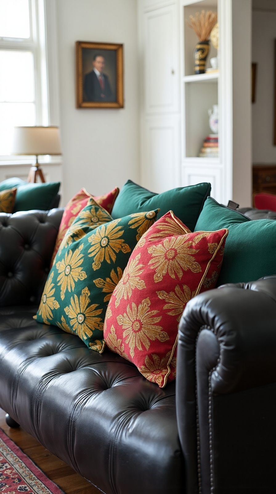 bold patterned throw pillows transform