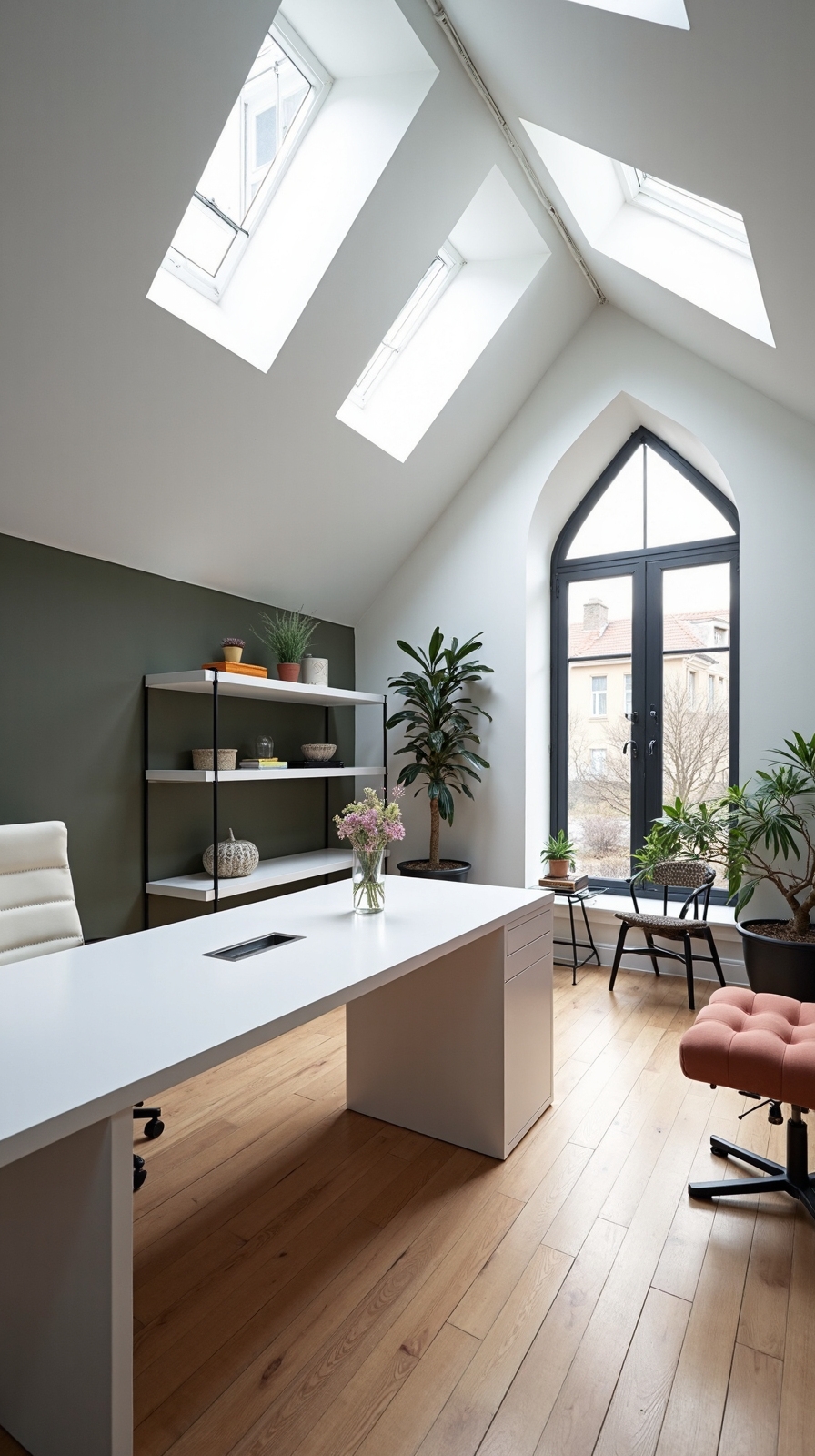 bright airy productive natural light