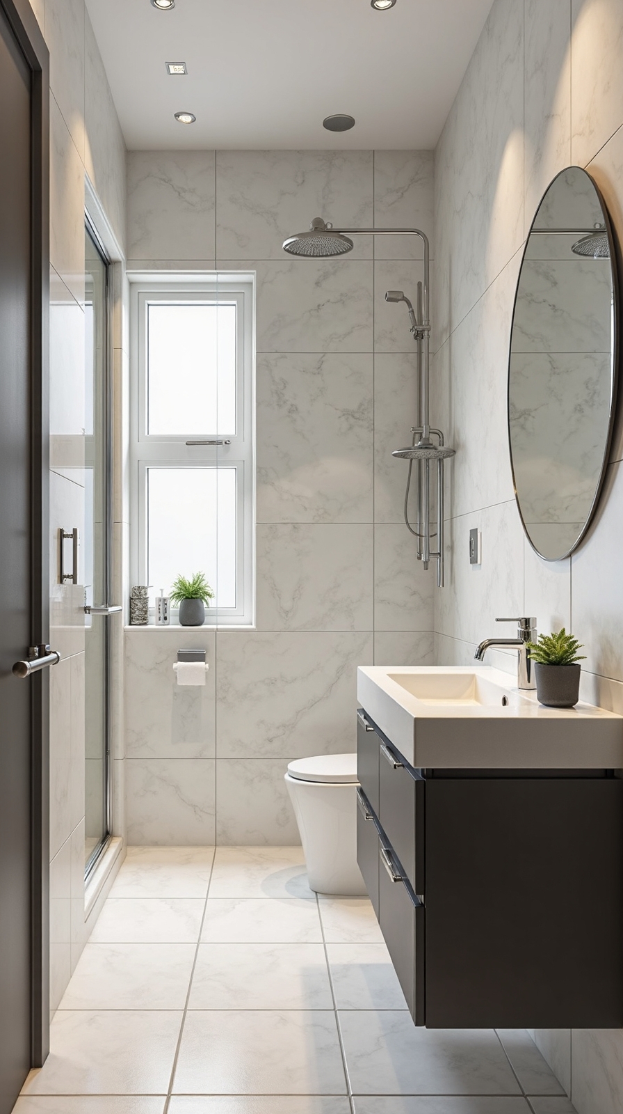 bright elegant versatile modern bathroom