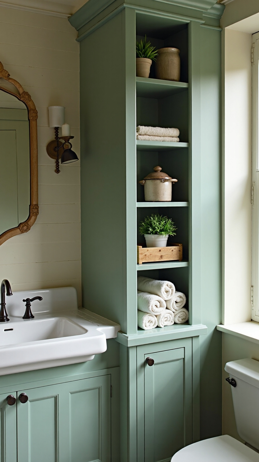 calming custom coordinated clutter free bathroom storage