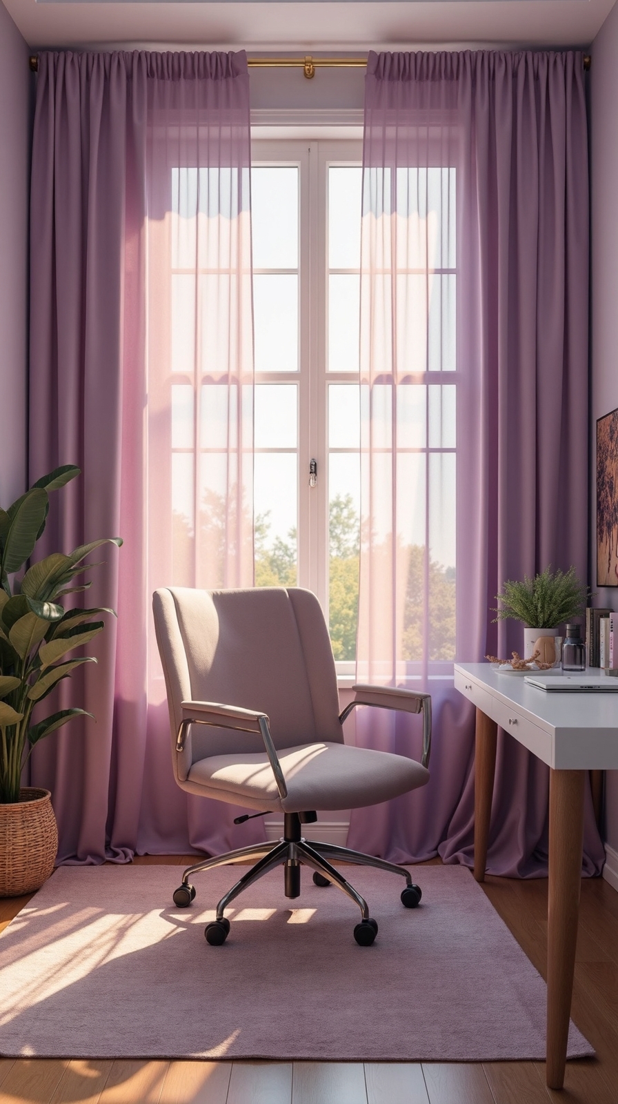 calming natural light office design