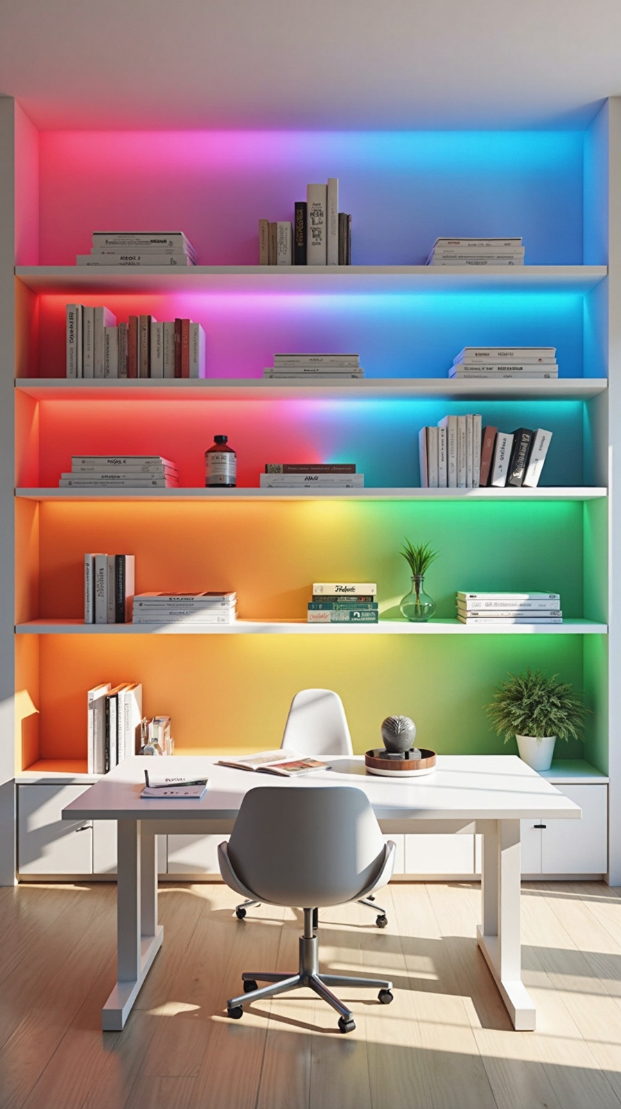 captivating color coordinated book display systems
