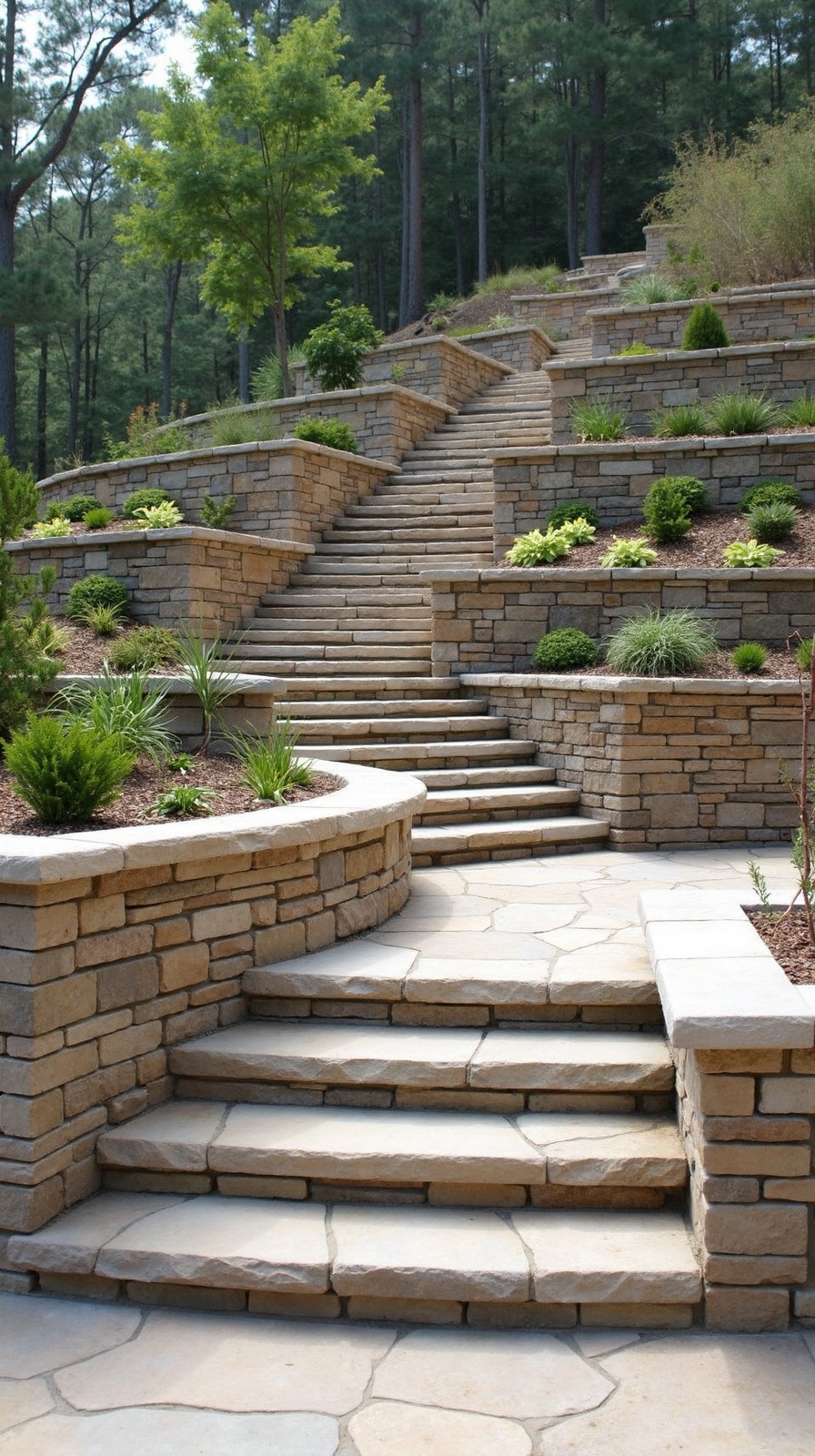 captivating multi level outdoor living spaces