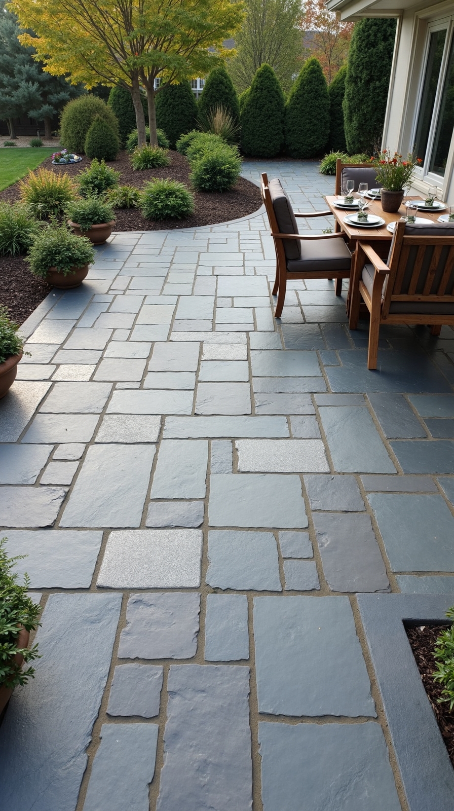 captivating slate patterns for outdoor dynamism