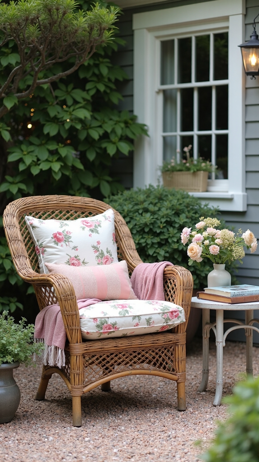 charming cottage style vintage reading sanctuary