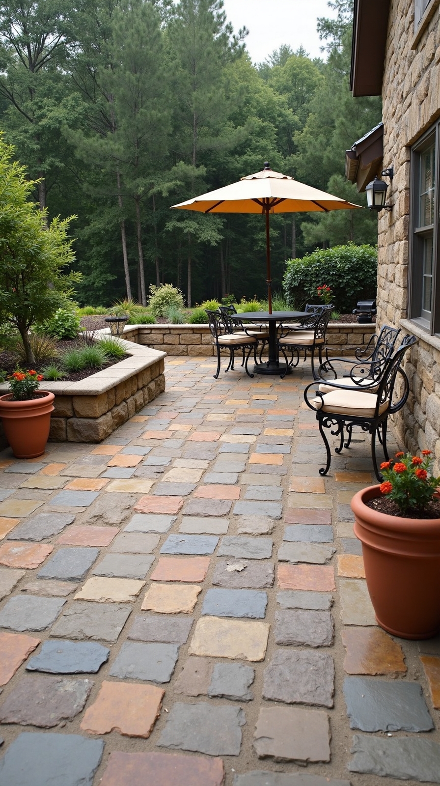 charming old world european courtyard