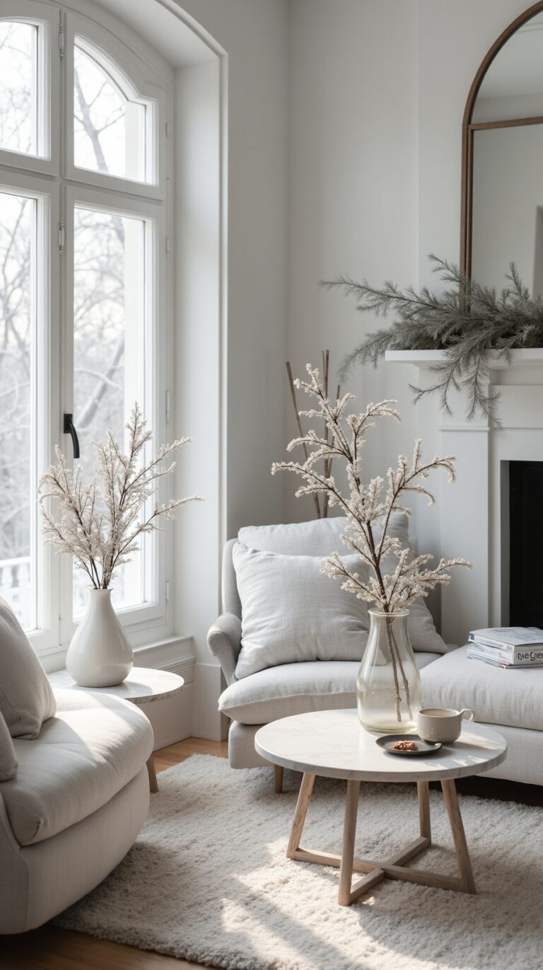 chic minimal winter decor ideas