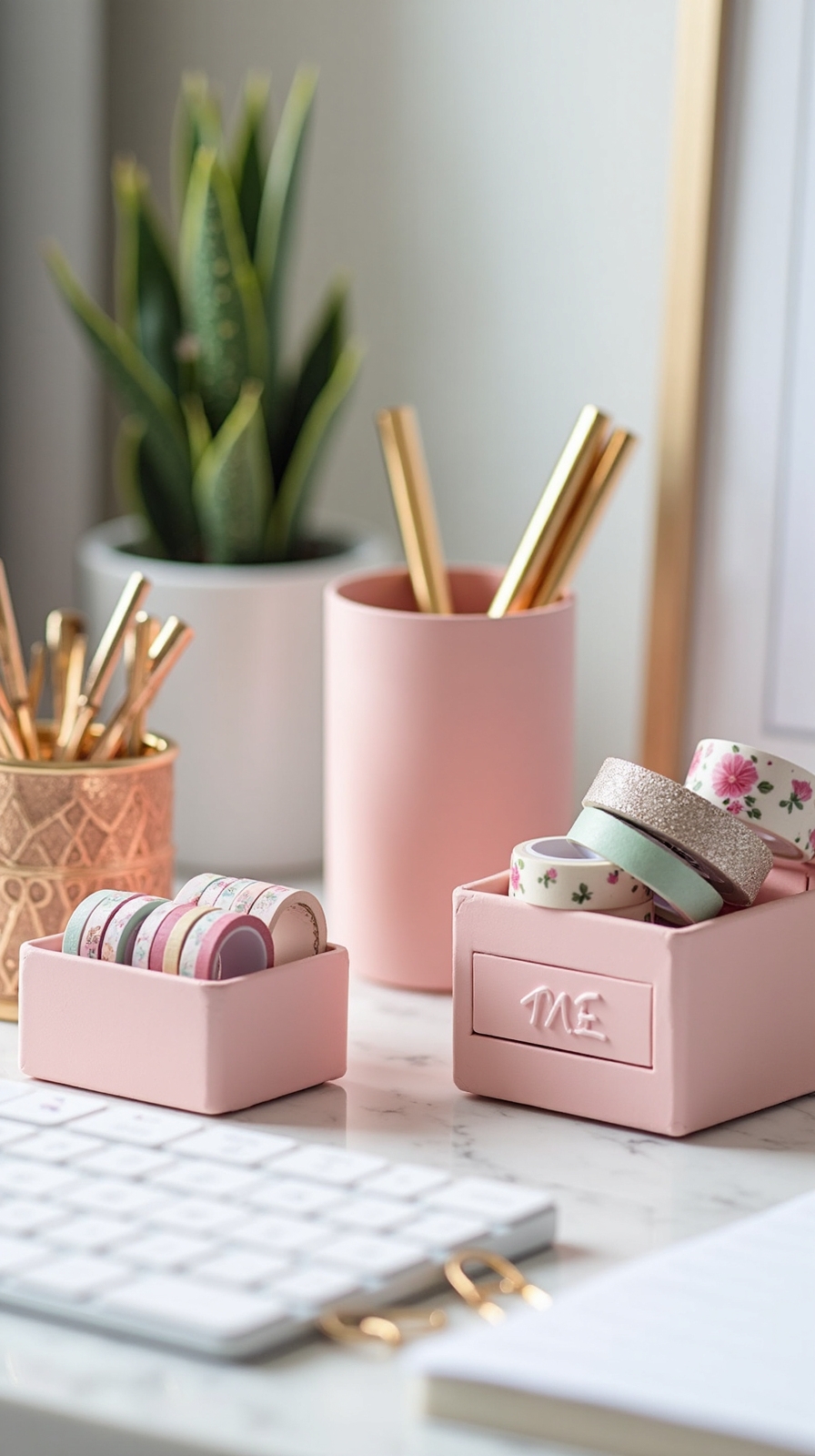 chic organized efficient productive workspace