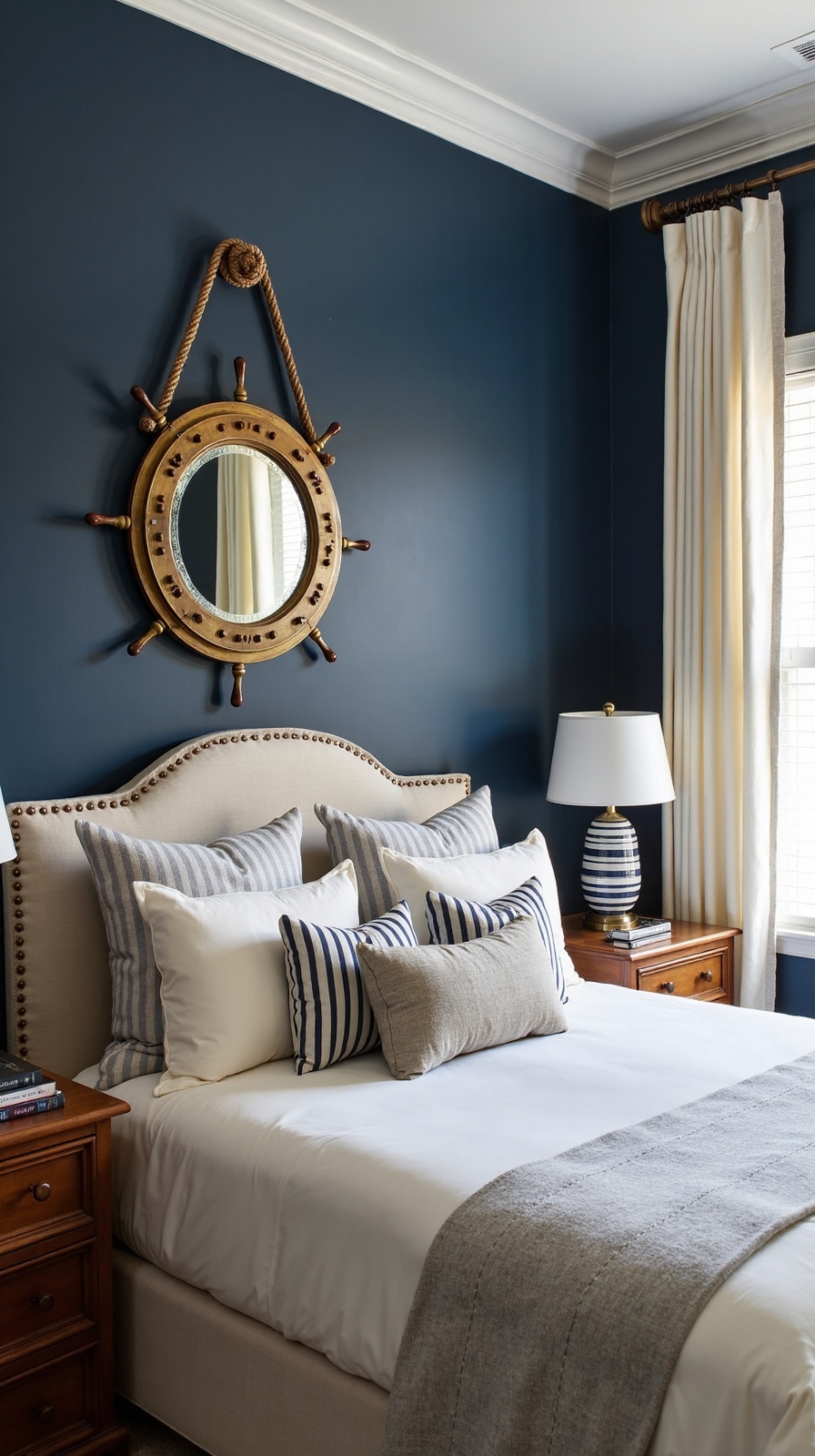 classic nautical themed bedroom decor