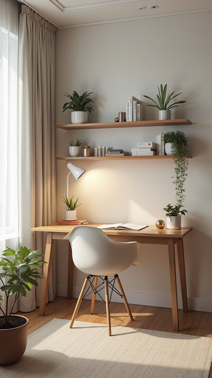 clean controlled background decor