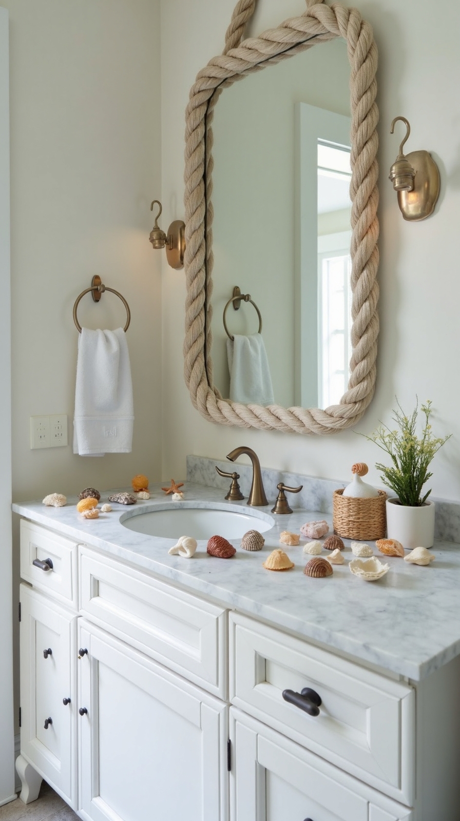 coastal charm in small bathrooms