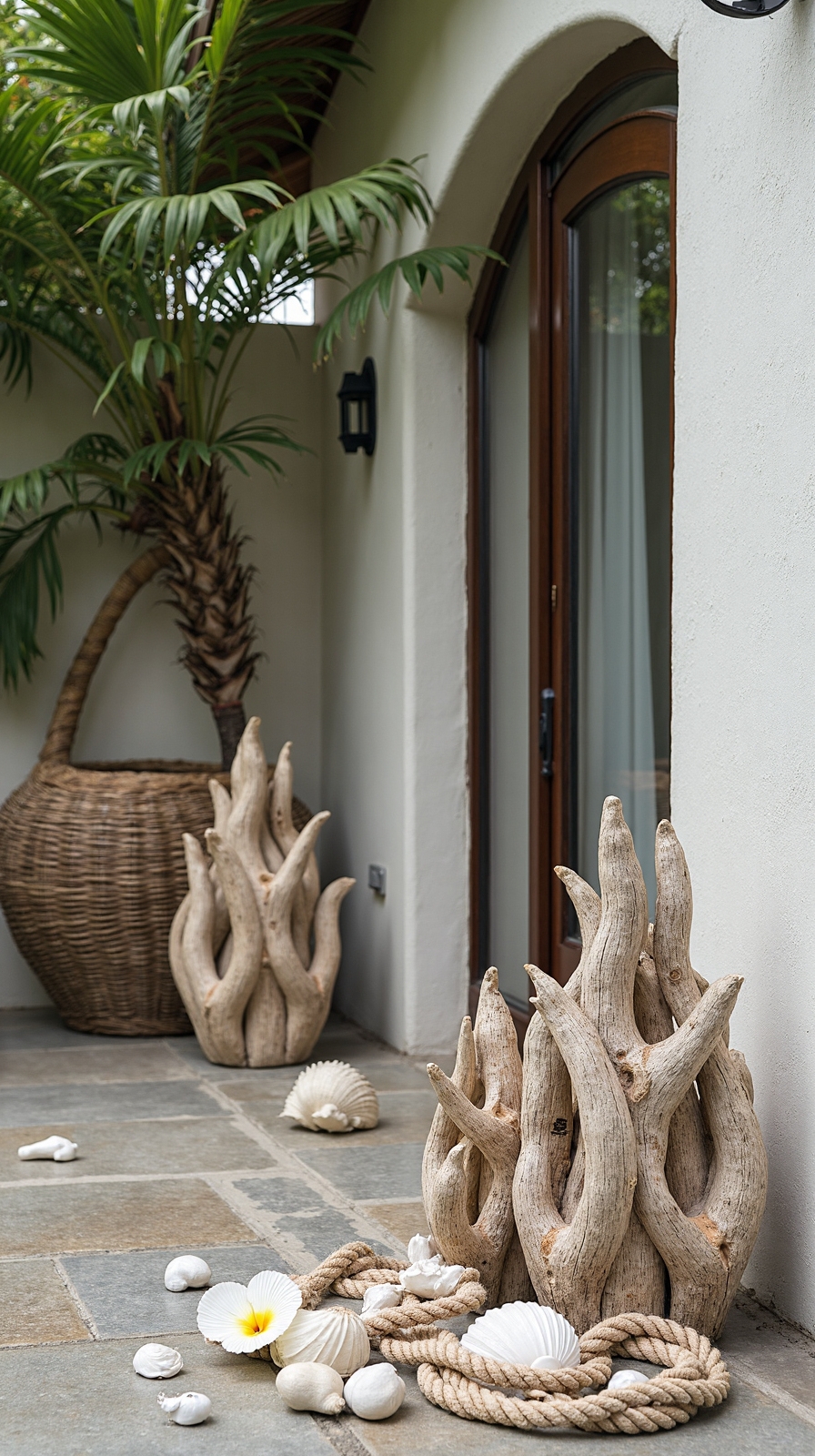 coastal charm through natural elements