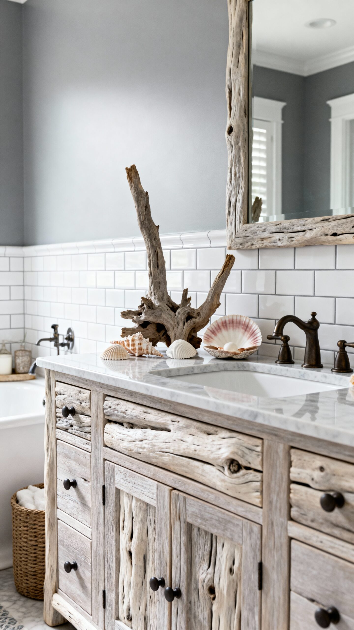 coastal charm with neutral patterns