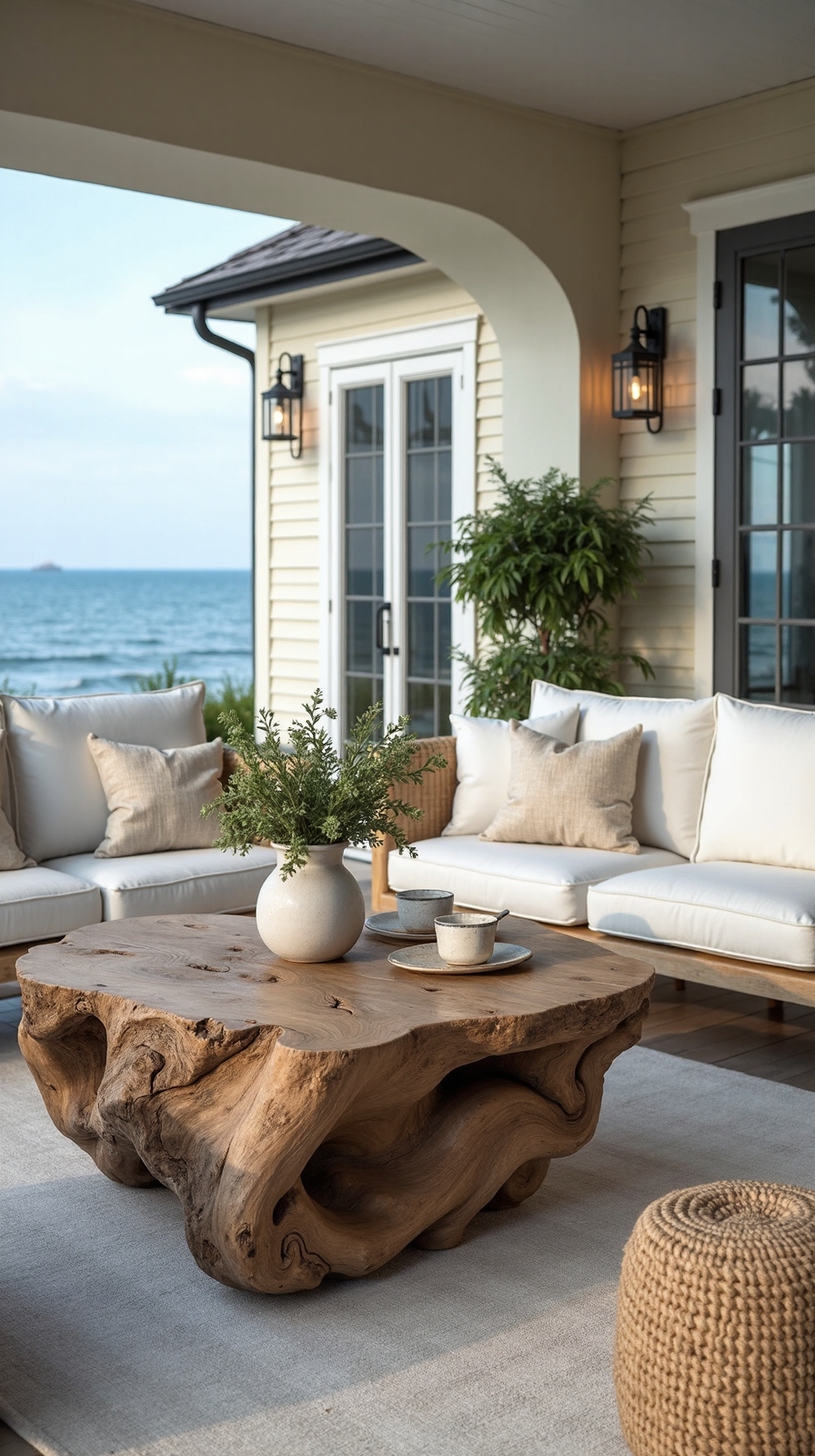 coastal chic driftwood coffee statement