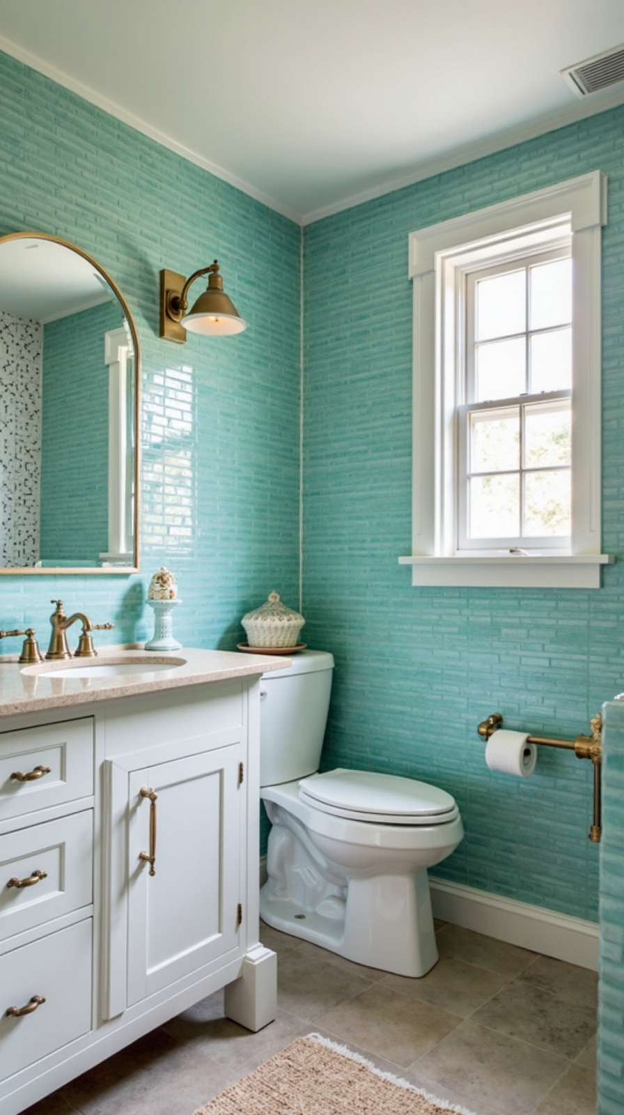 coastal sanctuary mediterranean bathroom design