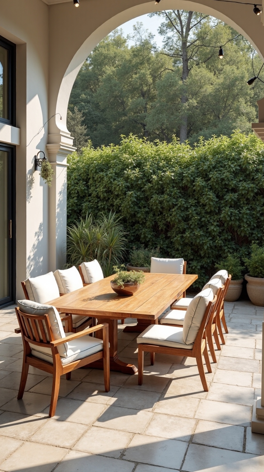 comfortable weather resistant outdoor dining experience