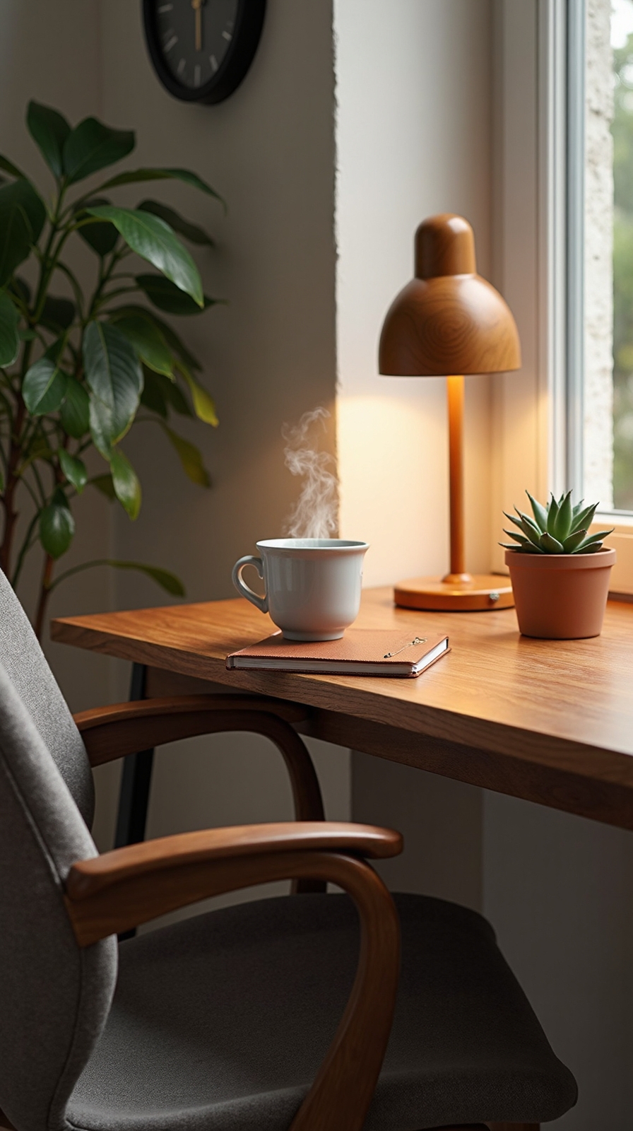 compact accessible organized home office