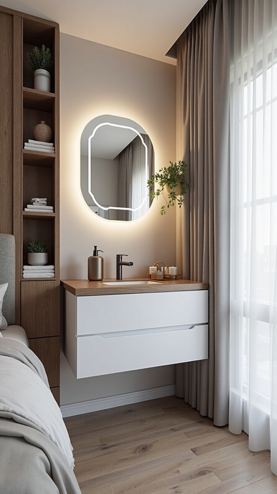 compact bedroom vanity solutions
