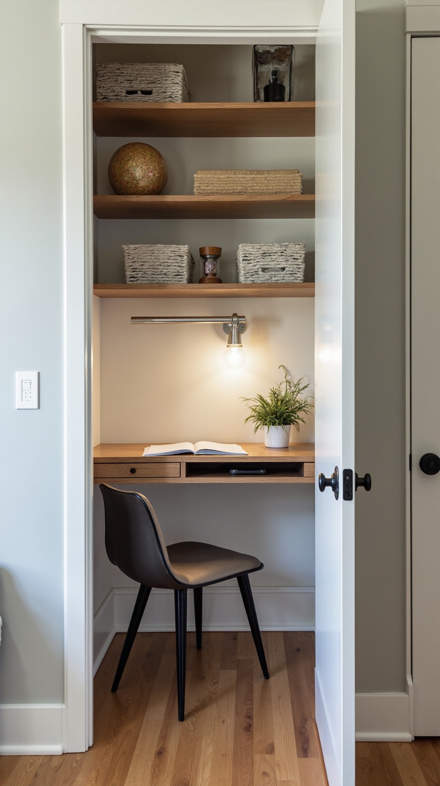 compact concealed controlled customizable workspace