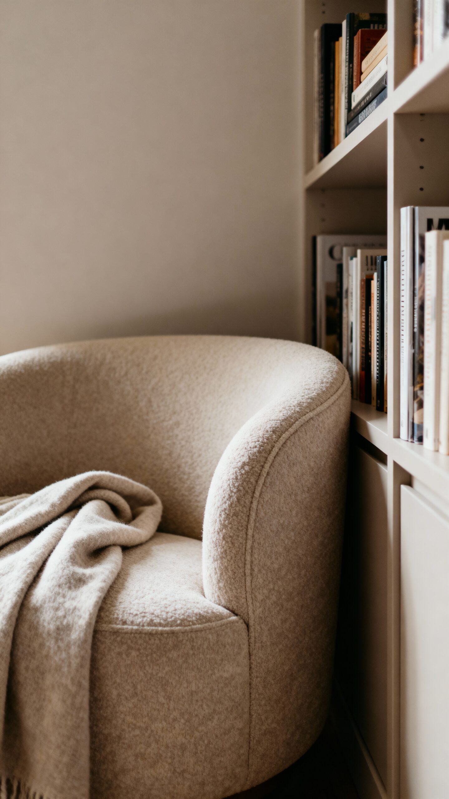 compact corner reading chairs