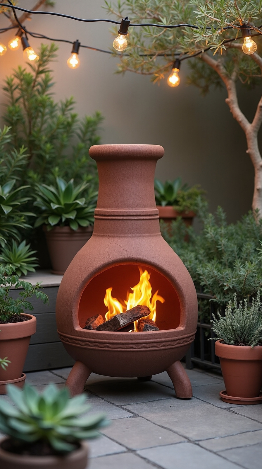 compact cozy warm fire pit
