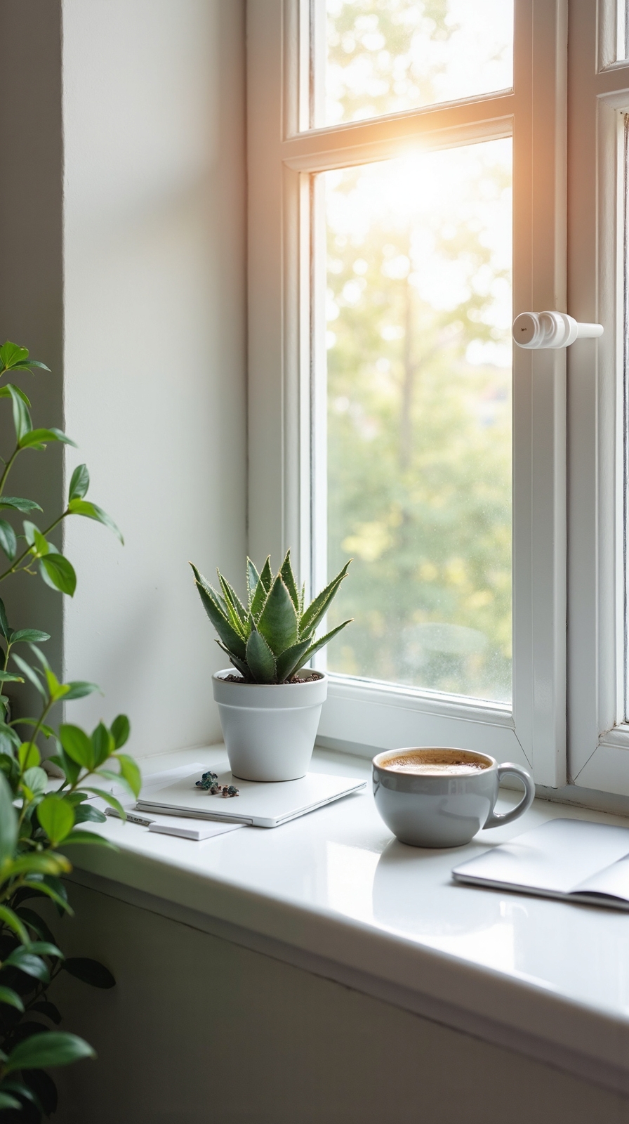 compact efficient natural lit workspace solution