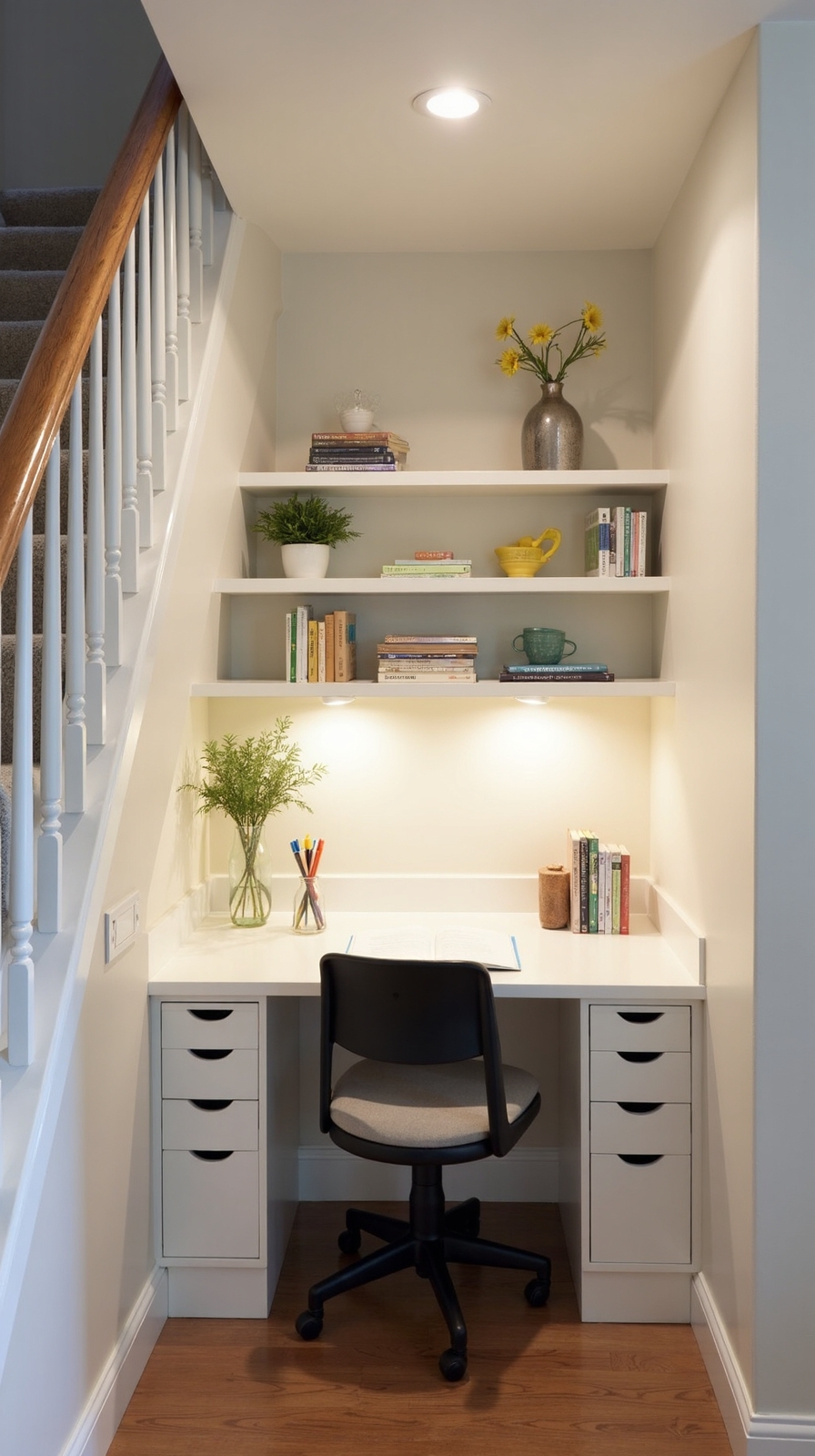 compact hidden functional home office