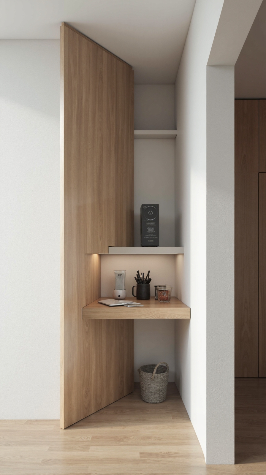 compact retractable customizable desk system