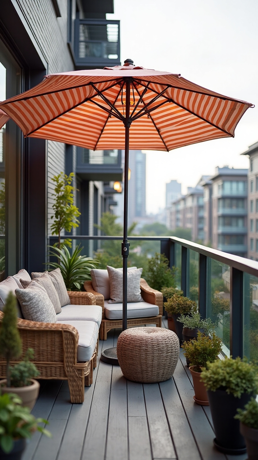 compact shaded balcony retreats