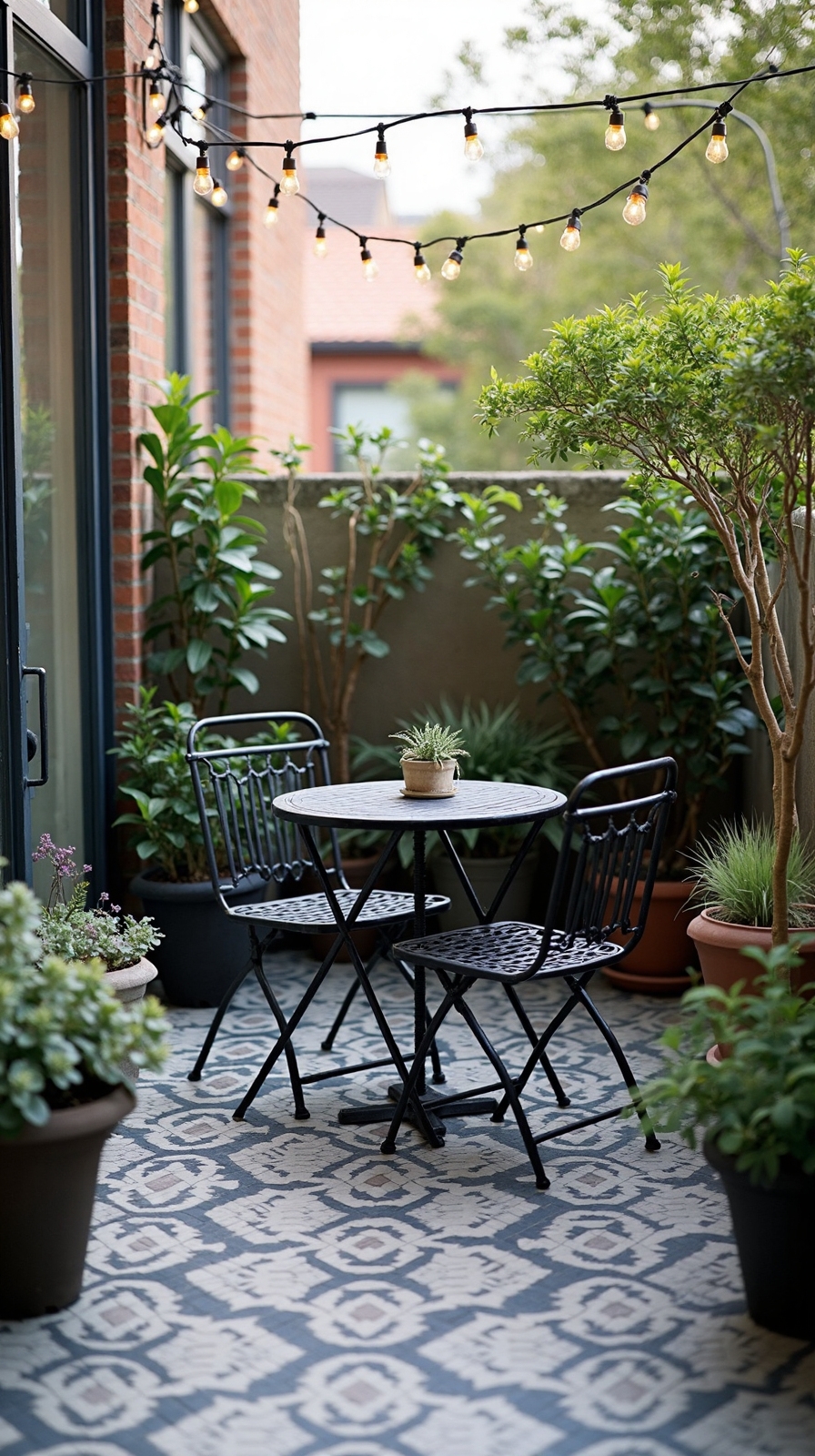 compact sleek functional outdoor bistro sets