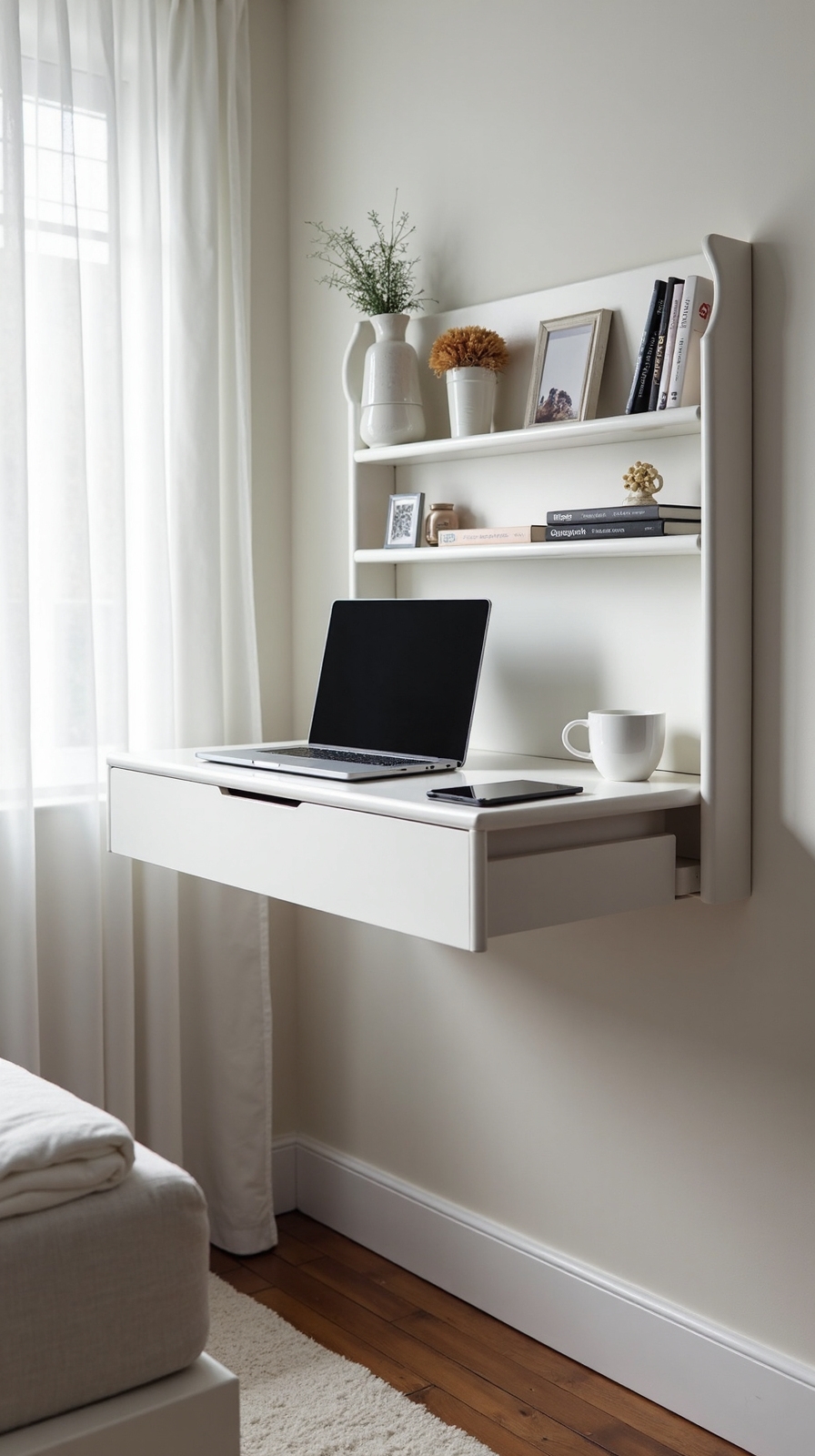 compact space saving versatile wall mounted desk