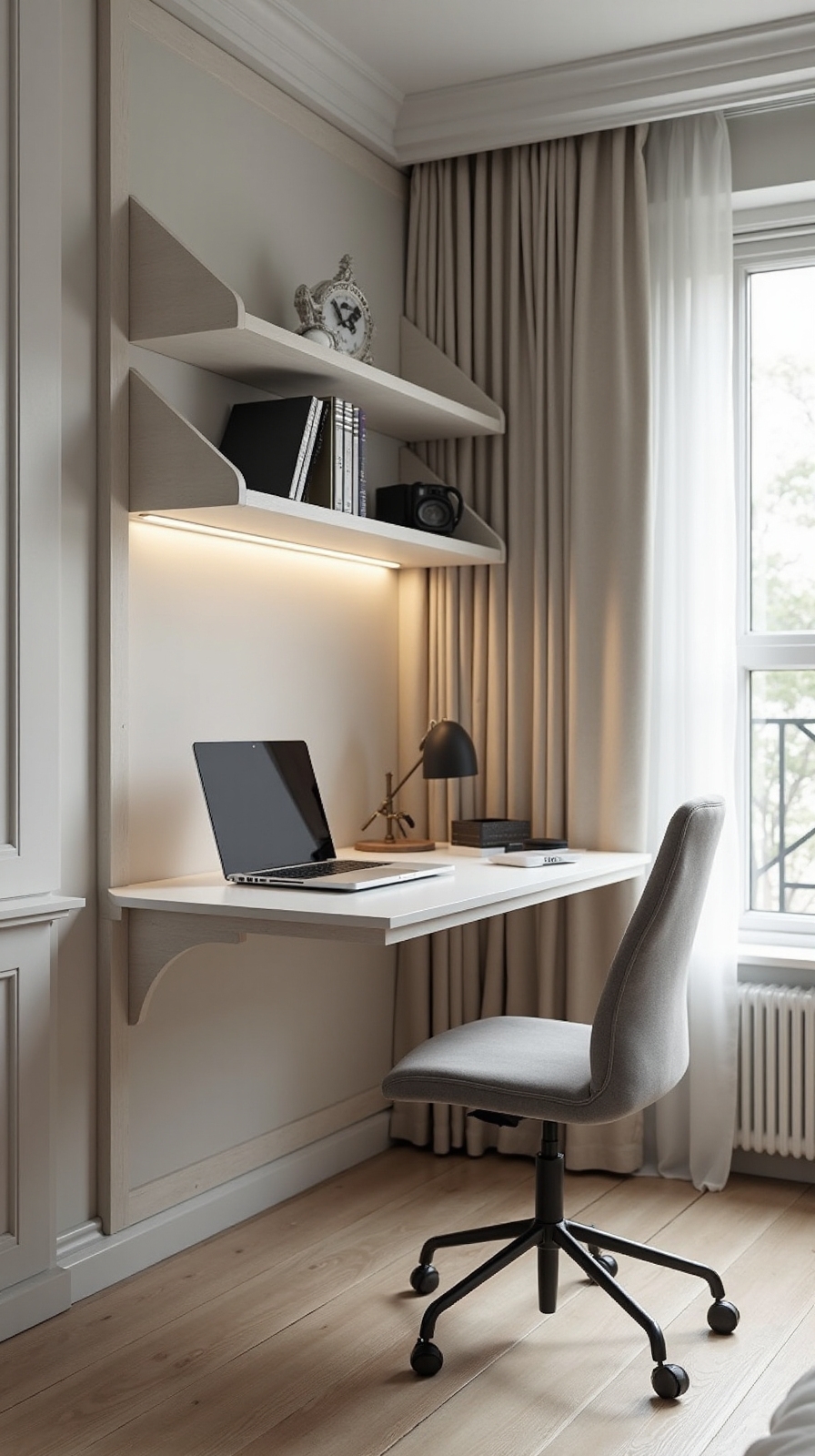 compact urban apartment home offices