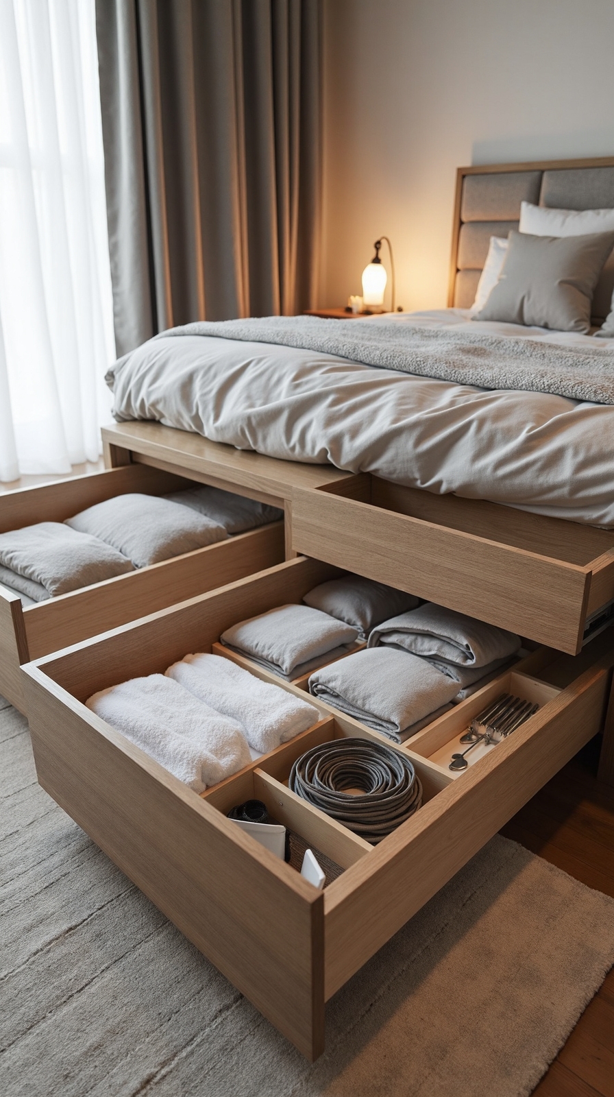 compact versatile customizable space saving storage beds