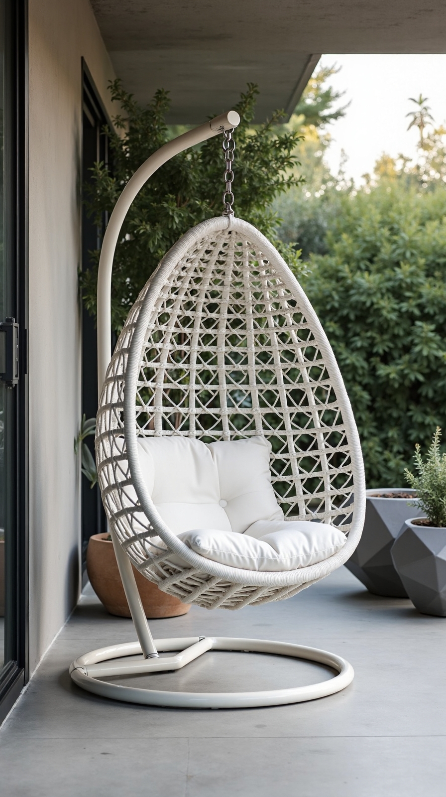 contemporary cocooned suspended stylish