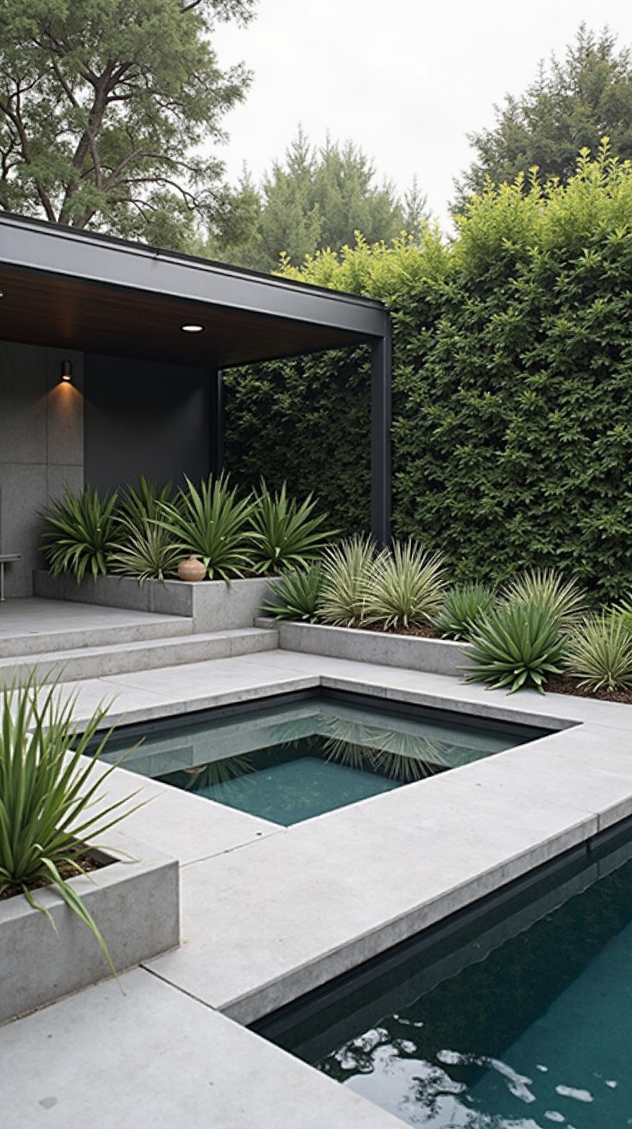 contemporary concrete architectural platform